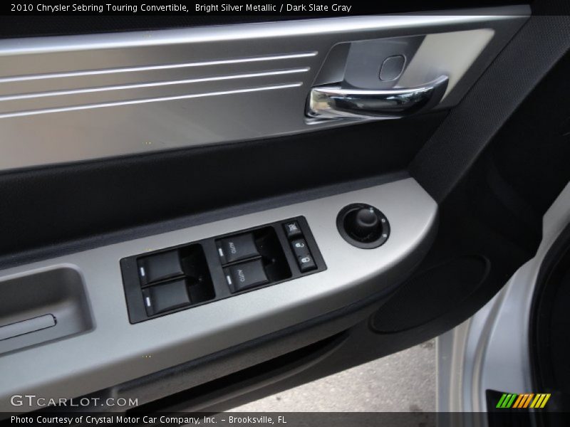Bright Silver Metallic / Dark Slate Gray 2010 Chrysler Sebring Touring Convertible
