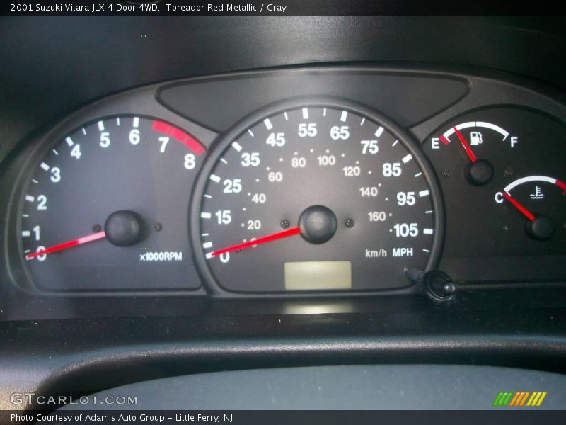 Toreador Red Metallic / Gray 2001 Suzuki Vitara JLX 4 Door 4WD