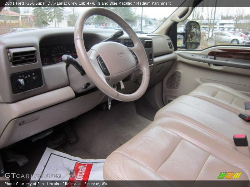  2001 F350 Super Duty Lariat Crew Cab 4x4 Medium Parchment Interior