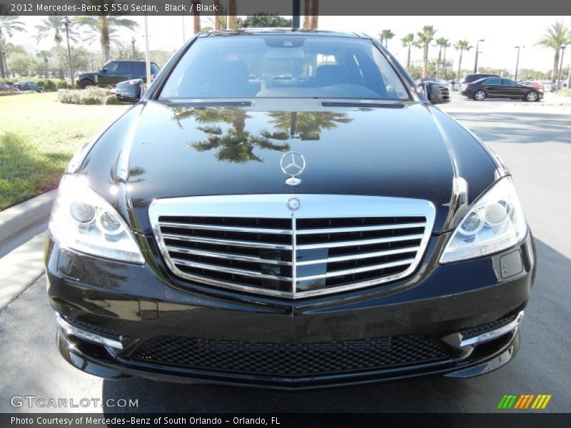 Black / Black 2012 Mercedes-Benz S 550 Sedan