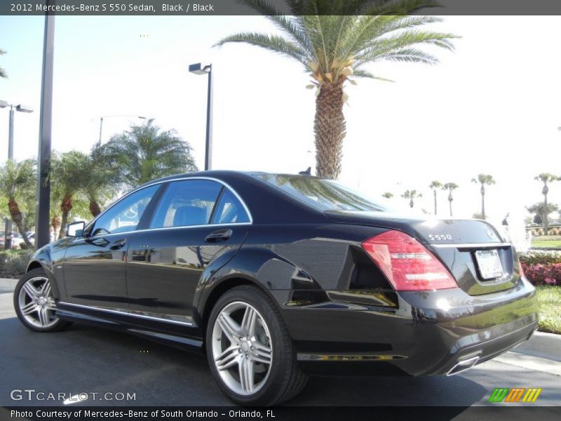 Black / Black 2012 Mercedes-Benz S 550 Sedan