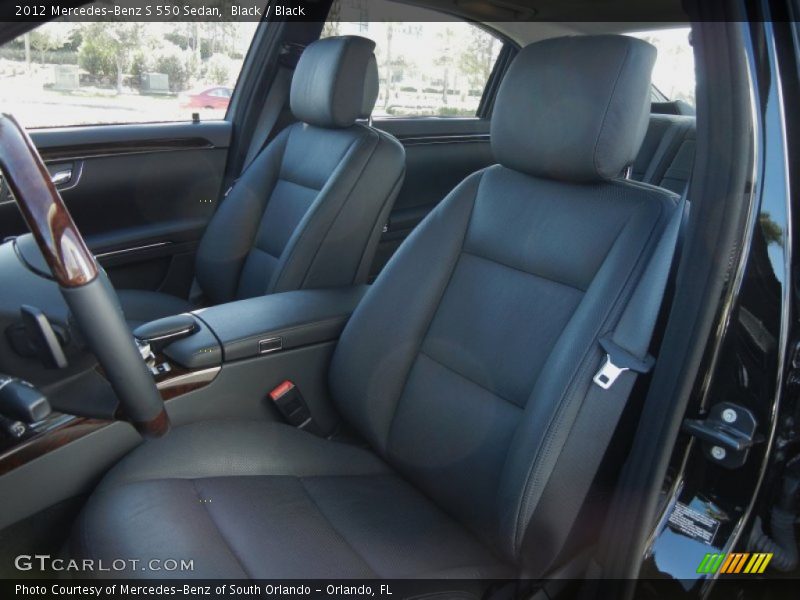 Black / Black 2012 Mercedes-Benz S 550 Sedan