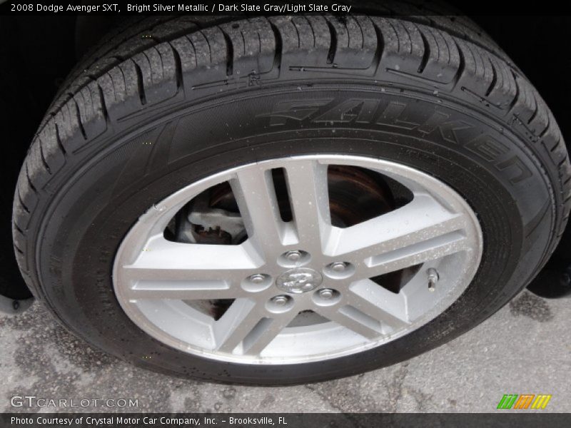 Bright Silver Metallic / Dark Slate Gray/Light Slate Gray 2008 Dodge Avenger SXT