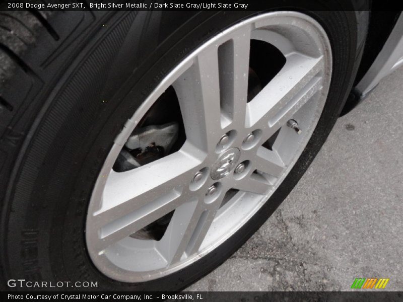 Bright Silver Metallic / Dark Slate Gray/Light Slate Gray 2008 Dodge Avenger SXT