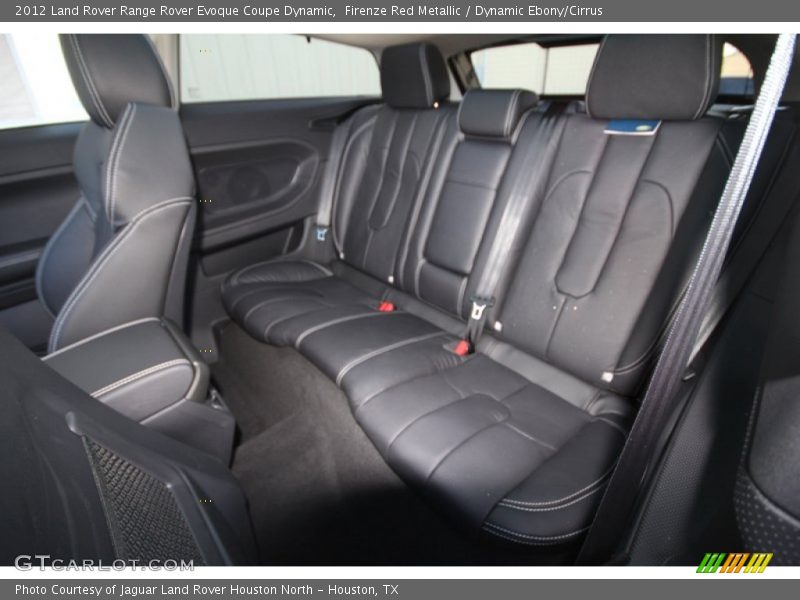 Rear Seat of 2012 Range Rover Evoque Coupe Dynamic