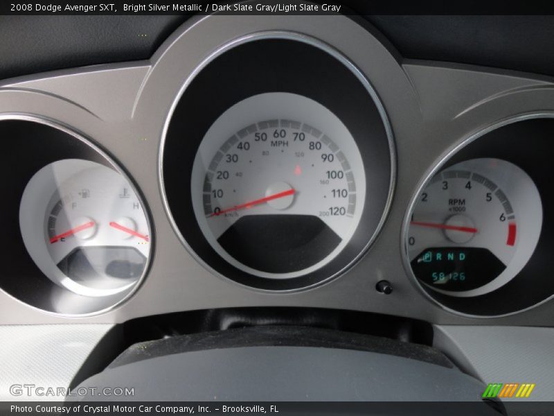 Bright Silver Metallic / Dark Slate Gray/Light Slate Gray 2008 Dodge Avenger SXT