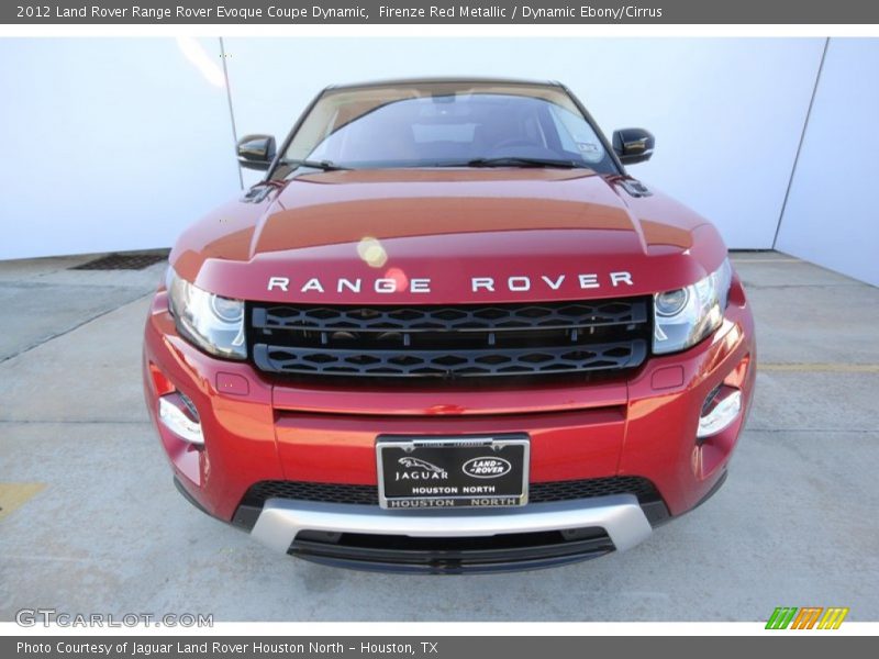 Firenze Red Metallic / Dynamic Ebony/Cirrus 2012 Land Rover Range Rover Evoque Coupe Dynamic