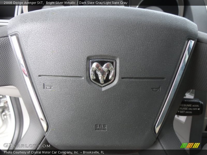 Bright Silver Metallic / Dark Slate Gray/Light Slate Gray 2008 Dodge Avenger SXT