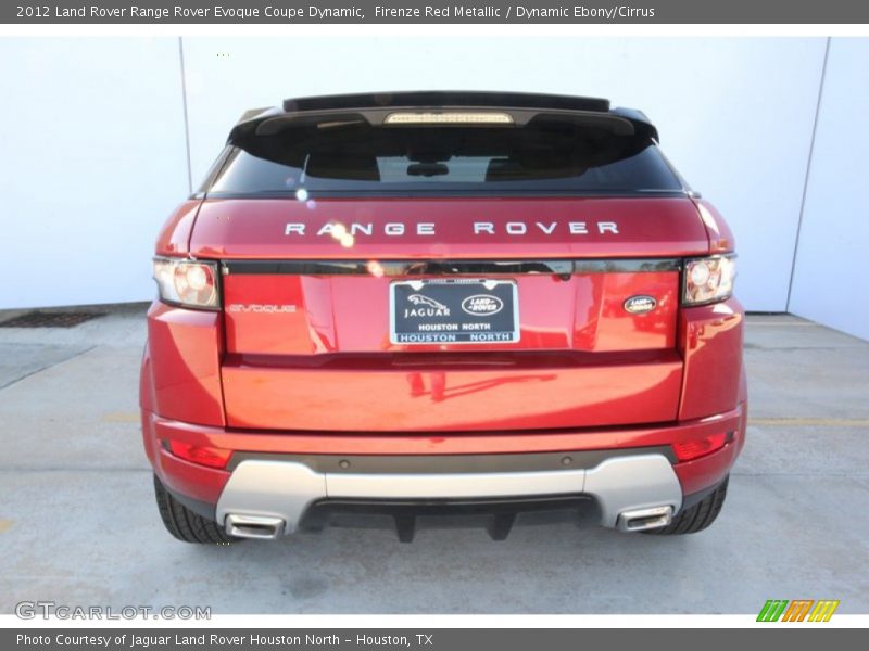 Firenze Red Metallic / Dynamic Ebony/Cirrus 2012 Land Rover Range Rover Evoque Coupe Dynamic