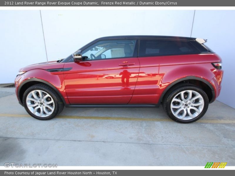 Firenze Red Metallic / Dynamic Ebony/Cirrus 2012 Land Rover Range Rover Evoque Coupe Dynamic