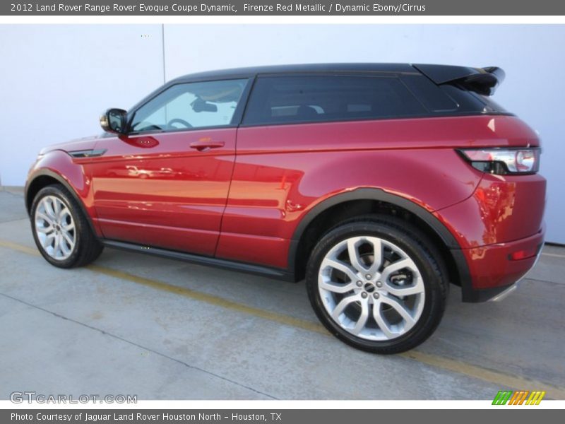 Firenze Red Metallic / Dynamic Ebony/Cirrus 2012 Land Rover Range Rover Evoque Coupe Dynamic
