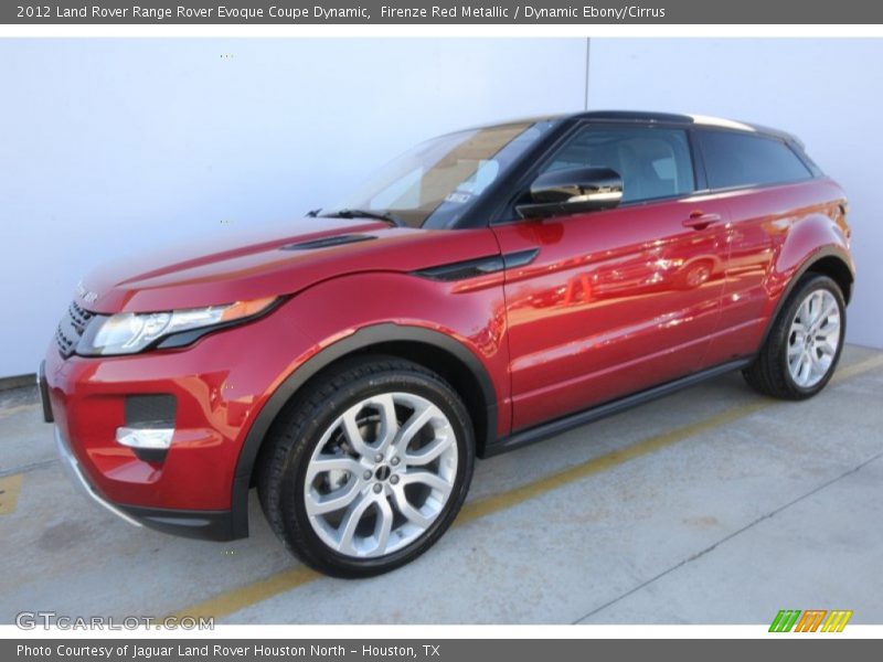 Firenze Red Metallic / Dynamic Ebony/Cirrus 2012 Land Rover Range Rover Evoque Coupe Dynamic