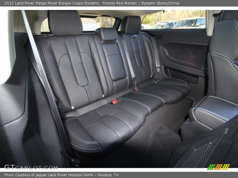 Rear Seat of 2012 Range Rover Evoque Coupe Dynamic