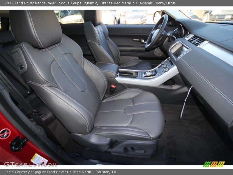Front Seat of 2012 Range Rover Evoque Coupe Dynamic