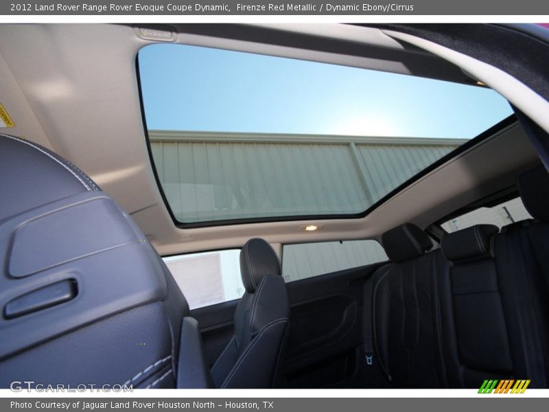 Sunroof of 2012 Range Rover Evoque Coupe Dynamic
