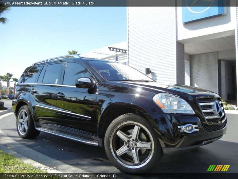 Black / Black 2009 Mercedes-Benz GL 550 4Matic