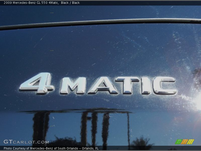 Black / Black 2009 Mercedes-Benz GL 550 4Matic