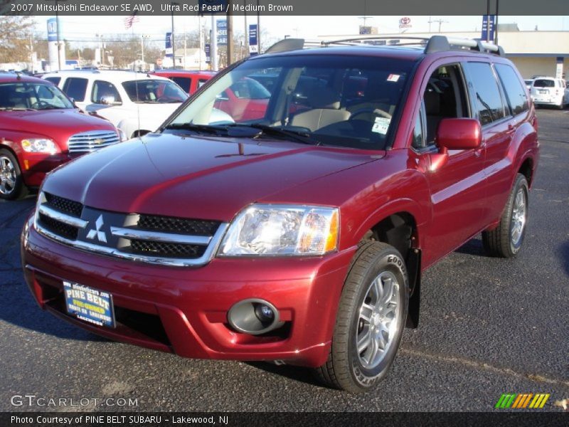 Ultra Red Pearl / Medium Brown 2007 Mitsubishi Endeavor SE AWD
