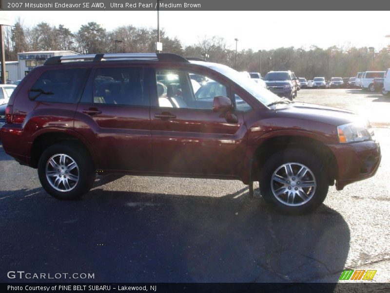 Ultra Red Pearl / Medium Brown 2007 Mitsubishi Endeavor SE AWD