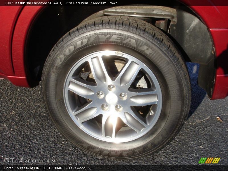 Ultra Red Pearl / Medium Brown 2007 Mitsubishi Endeavor SE AWD