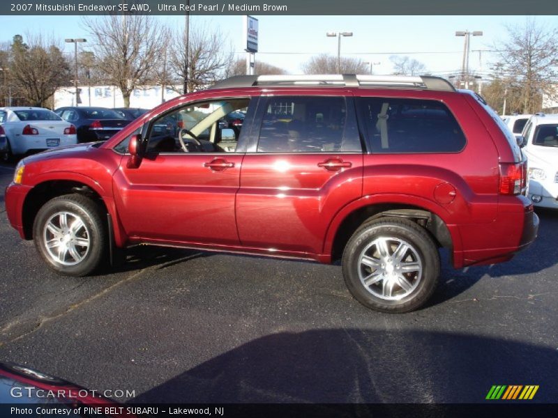 Ultra Red Pearl / Medium Brown 2007 Mitsubishi Endeavor SE AWD