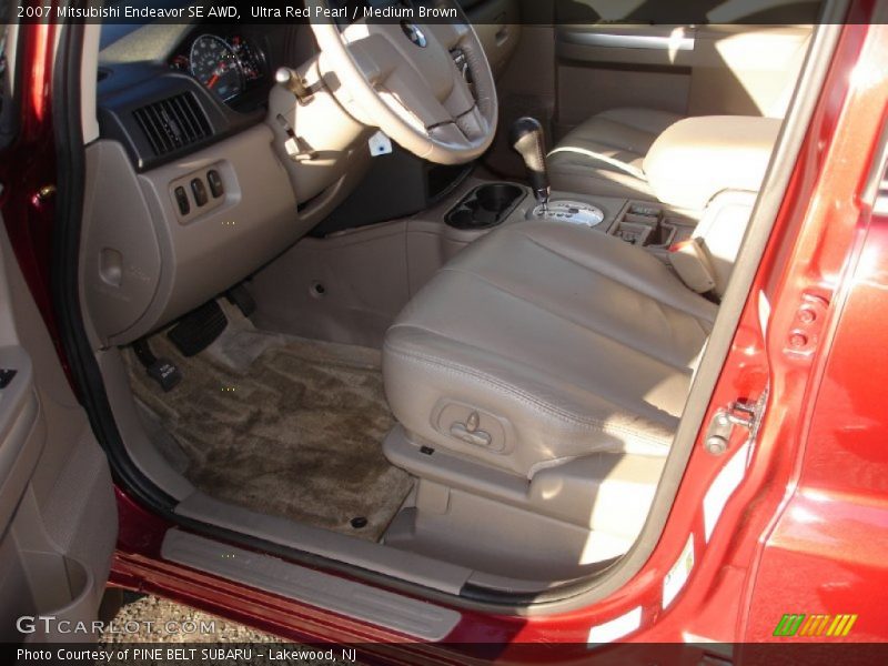Ultra Red Pearl / Medium Brown 2007 Mitsubishi Endeavor SE AWD