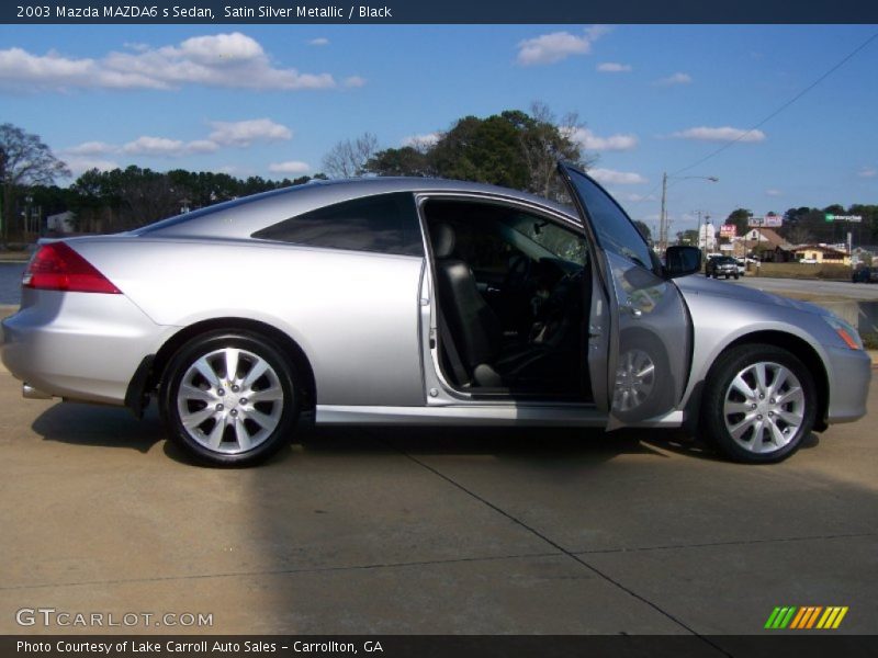 Satin Silver Metallic / Black 2003 Mazda MAZDA6 s Sedan