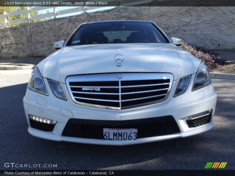 Arctic White / Black 2010 Mercedes-Benz E 63 AMG Sedan