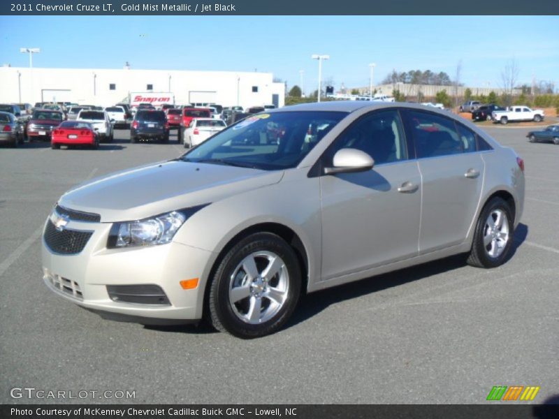 Gold Mist Metallic / Jet Black 2011 Chevrolet Cruze LT