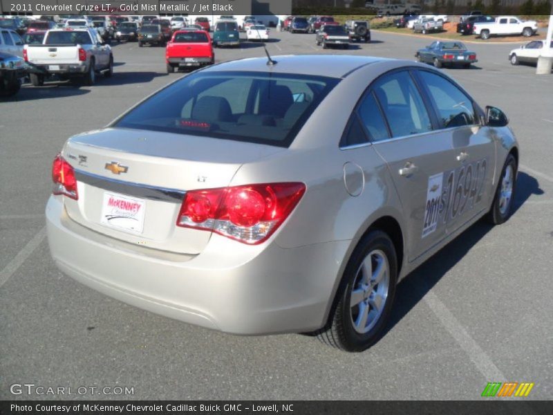 Gold Mist Metallic / Jet Black 2011 Chevrolet Cruze LT
