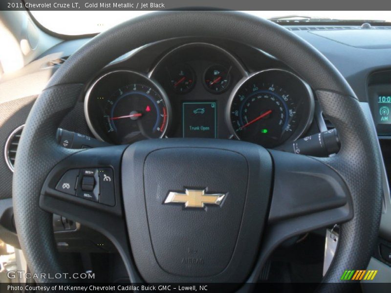 Gold Mist Metallic / Jet Black 2011 Chevrolet Cruze LT