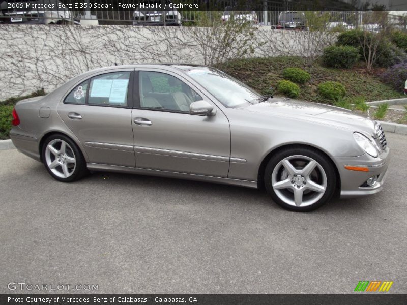 Pewter Metallic / Cashmere 2009 Mercedes-Benz E 350 Sedan