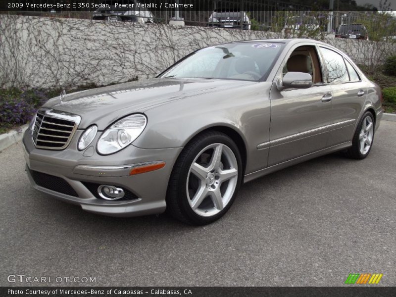 Pewter Metallic / Cashmere 2009 Mercedes-Benz E 350 Sedan