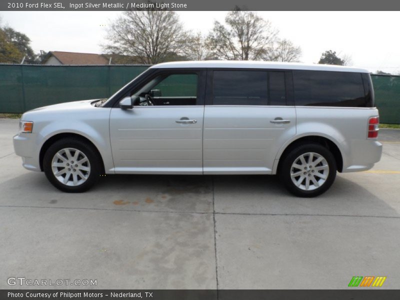 Ingot Silver Metallic / Medium Light Stone 2010 Ford Flex SEL