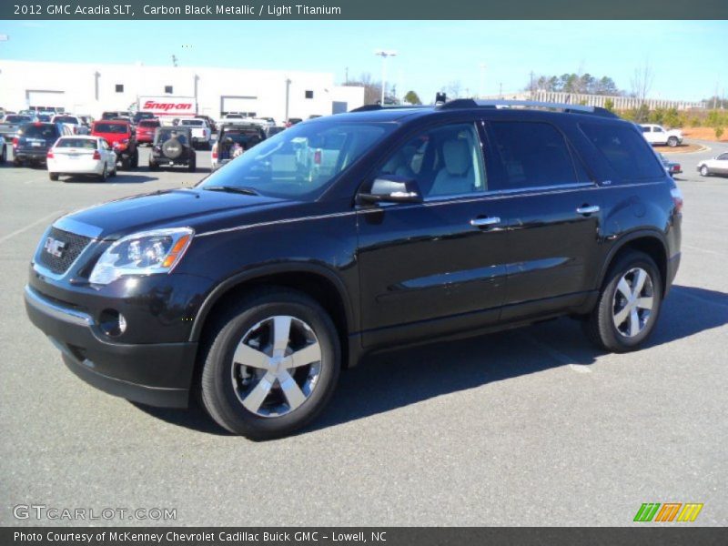 Carbon Black Metallic / Light Titanium 2012 GMC Acadia SLT