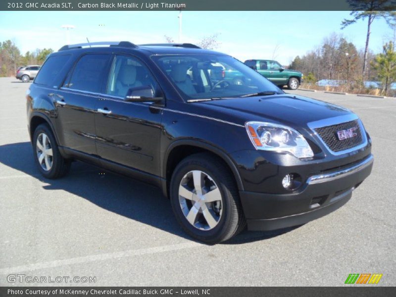 Carbon Black Metallic / Light Titanium 2012 GMC Acadia SLT