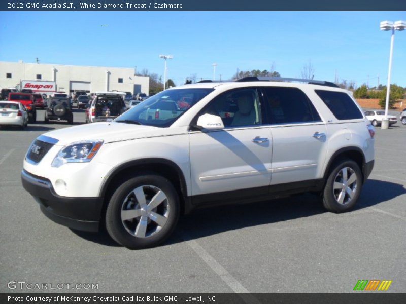 White Diamond Tricoat / Cashmere 2012 GMC Acadia SLT
