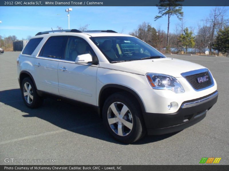 White Diamond Tricoat / Cashmere 2012 GMC Acadia SLT