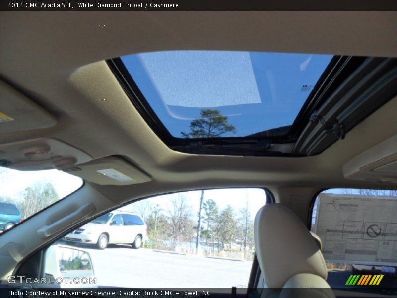 White Diamond Tricoat / Cashmere 2012 GMC Acadia SLT