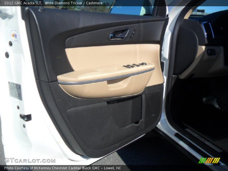 White Diamond Tricoat / Cashmere 2012 GMC Acadia SLT