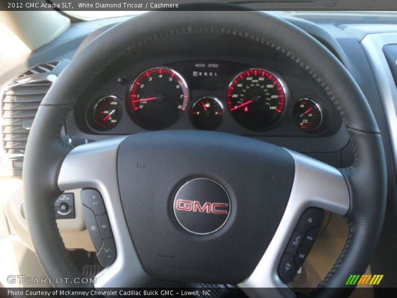 White Diamond Tricoat / Cashmere 2012 GMC Acadia SLT