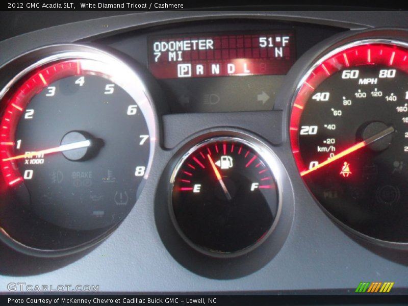 White Diamond Tricoat / Cashmere 2012 GMC Acadia SLT
