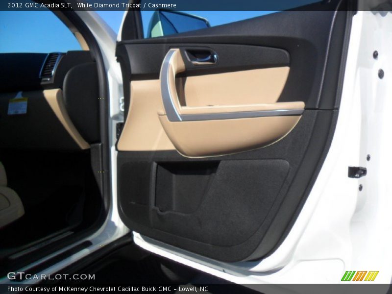 White Diamond Tricoat / Cashmere 2012 GMC Acadia SLT