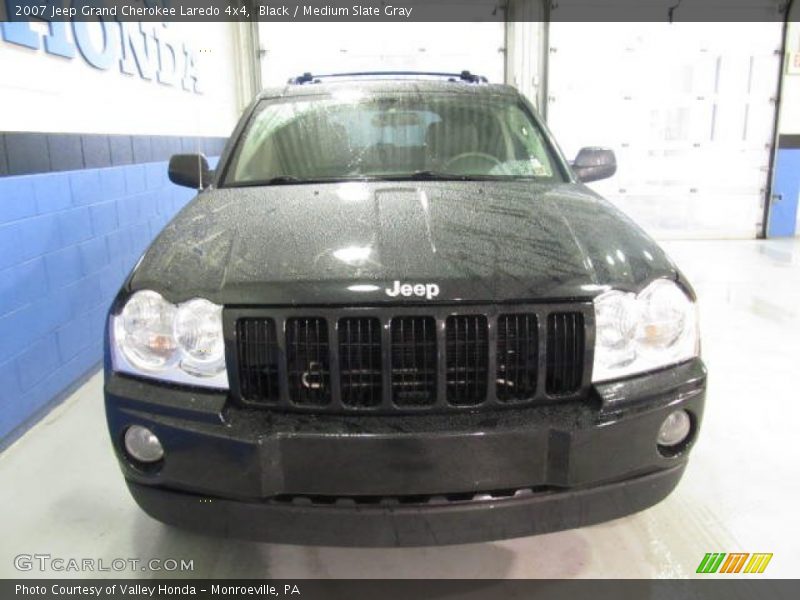 Black / Medium Slate Gray 2007 Jeep Grand Cherokee Laredo 4x4