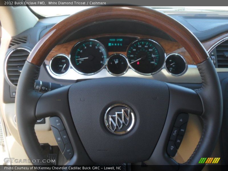White Diamond Tricoat / Cashmere 2012 Buick Enclave FWD