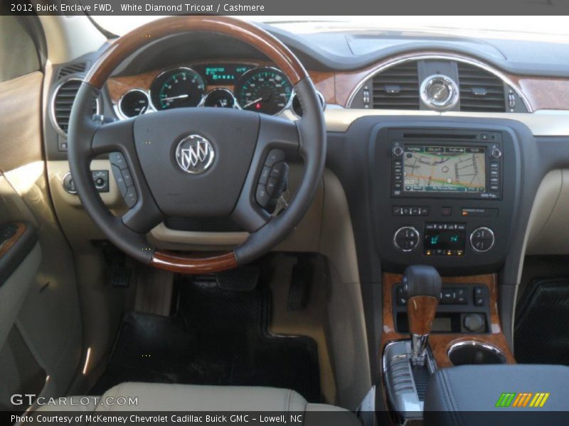 White Diamond Tricoat / Cashmere 2012 Buick Enclave FWD