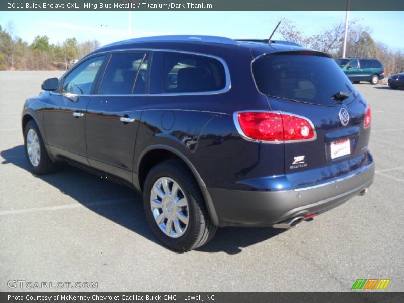 Ming Blue Metallic / Titanium/Dark Titanium 2011 Buick Enclave CXL
