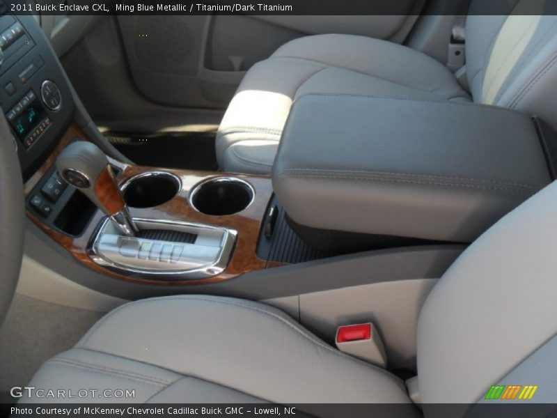 Ming Blue Metallic / Titanium/Dark Titanium 2011 Buick Enclave CXL