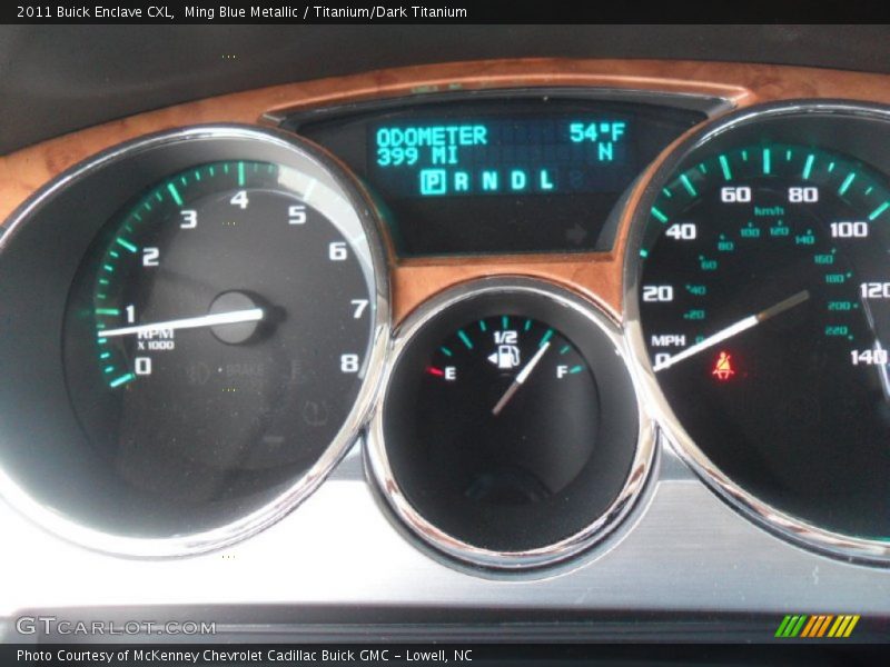 Ming Blue Metallic / Titanium/Dark Titanium 2011 Buick Enclave CXL
