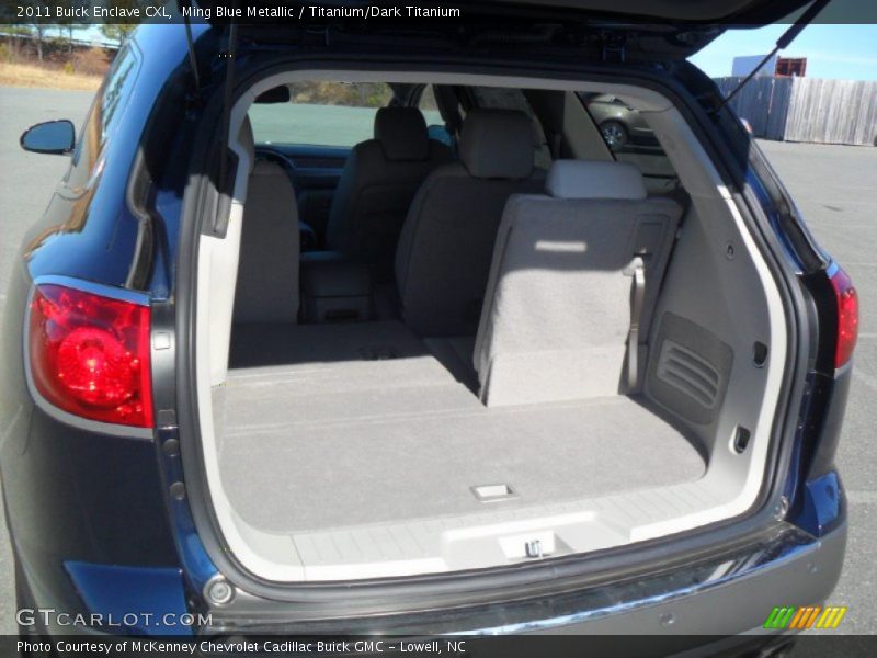 Ming Blue Metallic / Titanium/Dark Titanium 2011 Buick Enclave CXL